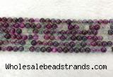 CAA2329 15.5 inches 4mm round banded agate gemstone beads