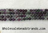 CAA2330 15.5 inches 6mm round banded agate gemstone beads