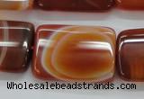 CAA300 15.5 inches 23*30mm rectangle red line agate gemstone beads