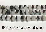 CAA4345 15.5 inches 14mm cube agate druzy geode beads wholesale