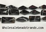 CAA4356 15.5 inches 18*35mm pyramid line agate beads wholesale