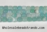 CAA4738 15.5 inches 12*12mm square banded agate beads wholesale