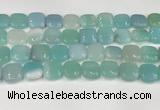 CAA4745 15.5 inches 14*14mm square banded agate beads wholesale