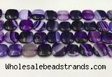 CAA4750 15.5 inches 16*16mm square banded agate beads wholesale