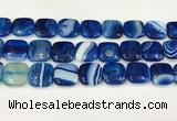 CAA4762 15.5 inches 18*18mm square banded agate beads wholesale