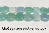 CAA4777 15.5 inches 25*25mm square banded agate beads wholesale
