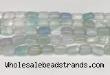 CAA4793 15.5 inches 10*14mm rectangle banded agate beads wholesale