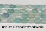 CAA4809 15.5 inches 13*18mm rectangle banded agate beads wholesale