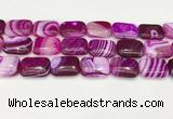 CAA4823 15.5 inches 18*25mm rectangle banded agate beads wholesale