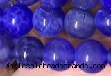 CAA5030 15.5 inches 6mm round blue dragon veins agate beads