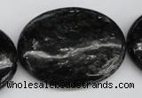 CAE63 15.5 inches 30*40mm oval astrophyllite beads wholesale