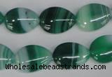 CAG1270 15.5 inches 13*18mm flat teardrop line agate gemstone beads