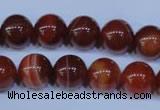 CAG2323 15.5 inches 10mmround red line agate beads wholesale