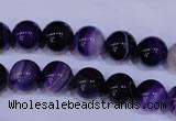 CAG2332 15.5 inches 8mm round violet line agate beads wholesale