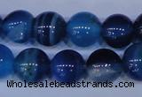 CAG2345 15.5 inches 14mm round blue line agate beads wholesale