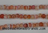 CAG3586 15.5 inches 6mm round red line agate beads wholesale