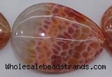CAG4234 15.5 inches 35*48mm - 37*53mm freeform natural fire agate beads