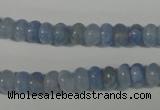 CAG4371 15.5 inches 5*8mm rondelle dyed blue lace agate beads