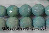 CAG4557 15.5 inches 14mm faceted round fire crackle agate beads