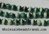 CAG4694 15.5 inches 6mm faceted round tibetan agate beads wholesale