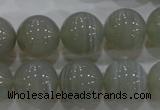 CAG5325 15.5 inches 16mm round grey line agate beads wholesale