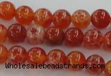 CAG5561 15.5 inches 6mm round natural fire agate beads wholesale