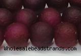 CAG6712 15 inches 12mm round plum pilates agate beads