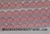 CAG7149 15.5 inches 4mm round pink agate gemstone beads