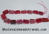 CAG7389 15.5 inches 15*20mm - 18*25mm freeform dragon veins agate beads