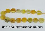 CAG7392 15.5 inches 22*25mm freeform dragon veins agate beads