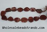 CAG7408 15.5 inches 20*25mm - 25*30mm freeform dragon veins agate beads
