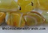 CAG8503 15.5 inches 15*20mm - 18*25mm freeform dragon veins agate beads