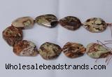 CAG8640 15.5 inches 30*40mm - 35*45mm freeform ocean agate beads