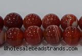 CAG9177 15.5 inches 6mm round line agate beads wholesale