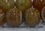CAG9199 15.5 inches 18mm round line agate gemstone beads
