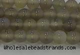 CAG9343 15.5 inches 6mm round matte grey agate beads wholesale