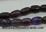 CAG9622 15.5 inches 8*12mm drum dragon veins agate beads wholesale
