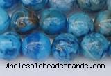 CAG9934 15.5 inches 10mm round blue crazy lace agate beads