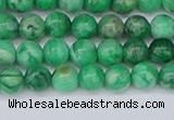 CAG9938 15.5 inches 4mm round green crazy lace agate beads