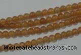 CAJ350 15.5 inches 4mm round red aventurine beads wholesale