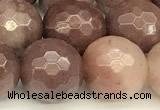CAJ838 15 inches 12mm faceted round purple aventurine beads