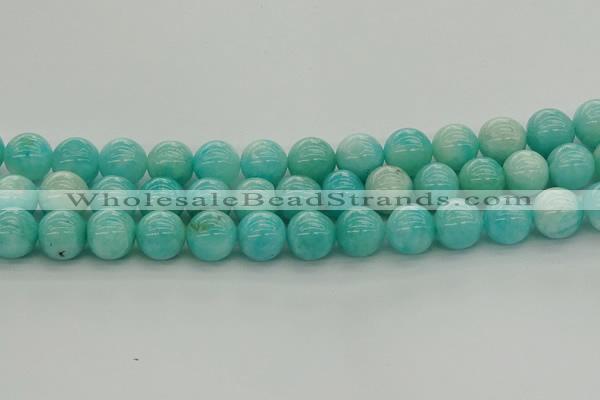 CAM1554 15.5 inches 12mm round natural peru amazonite beads