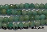 CAM811 15.5 inches 6mm faceted round Brazilian amazonite beads