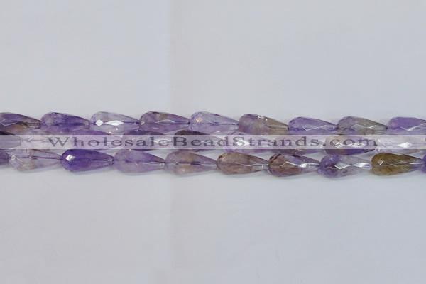 CAN180 15.5 inches 12*25mm faceted teardrop natural ametrine beads