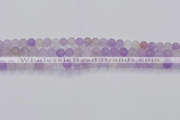CAN202 15.5 inches 8mm round matte ametrine beads wholesale