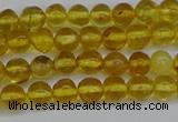 CAR550 15.5 inches 4mm - 5mm round natural amber beads wholesale