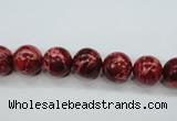 CAT161 15.5 inches 8mm round dyed natural aqua terra jasper beads