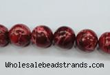 CAT163 15.5 inches 12mm round dyed natural aqua terra jasper beads