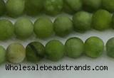 CAU511 15.5 inches 6mm round matte Chinese chrysoprase beads