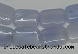 CBC40 15.5 inches 13*18mm rectangle blue chalcedony beads wholesale